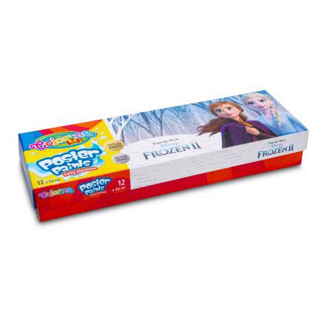 Farby plakatowe Colorino Disney Frozen, 12 kolorów x 20ml